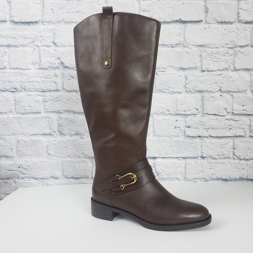 Franco Fortini Raya dark brown knee high boots